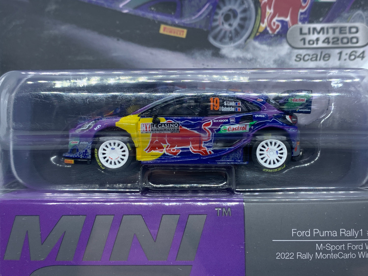 MINI GT - Ford Racing Puma WRC - Display Blister Packaging