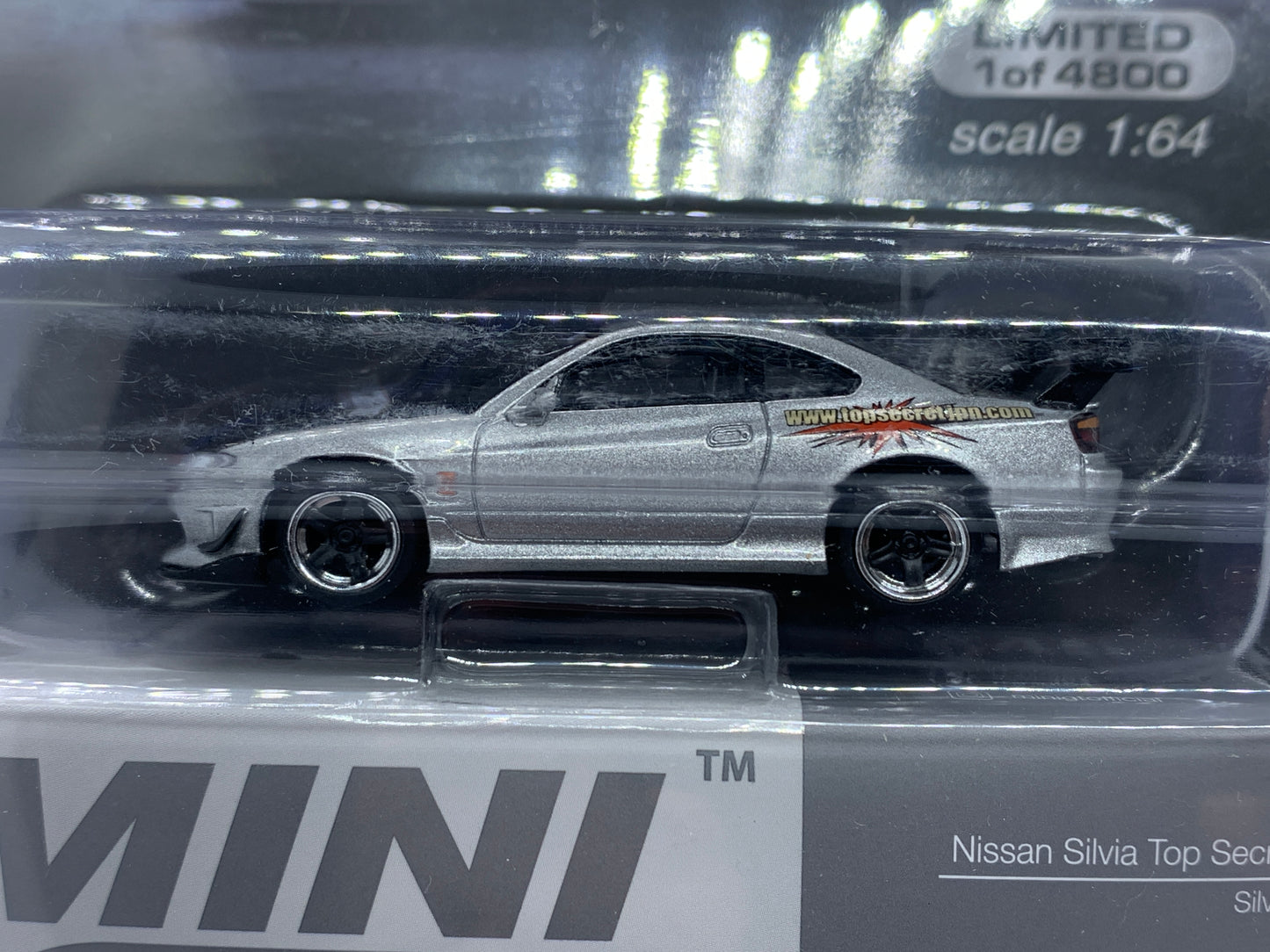 MINI GT - Nissan Silvia S15 Top Secret - Display Blister Packaging