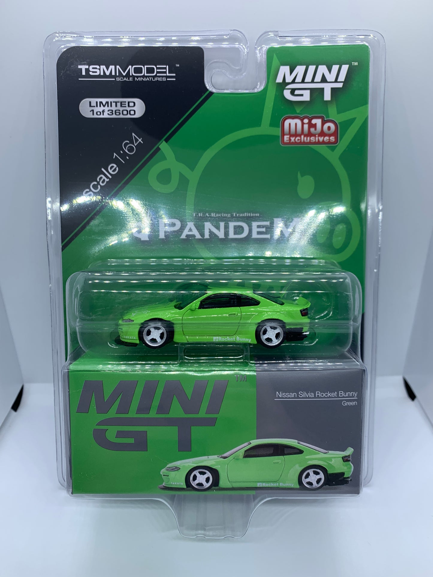 MINI GT - Nissan Silvia S15 Pandem Rocket Bunny Green - Display Packaging