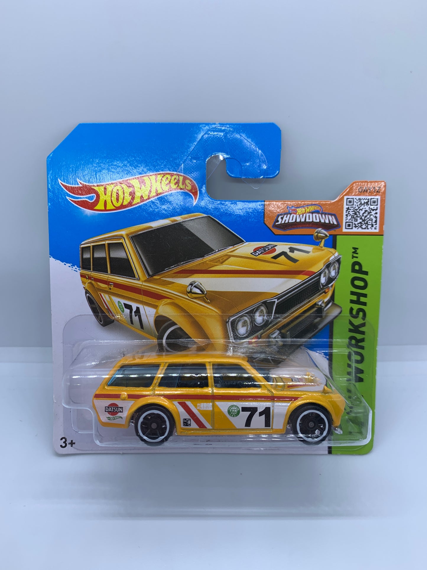 Hot Wheels Mainline - ‘71 Datsun 510 Bluebird Wagon Yellow - Short Card