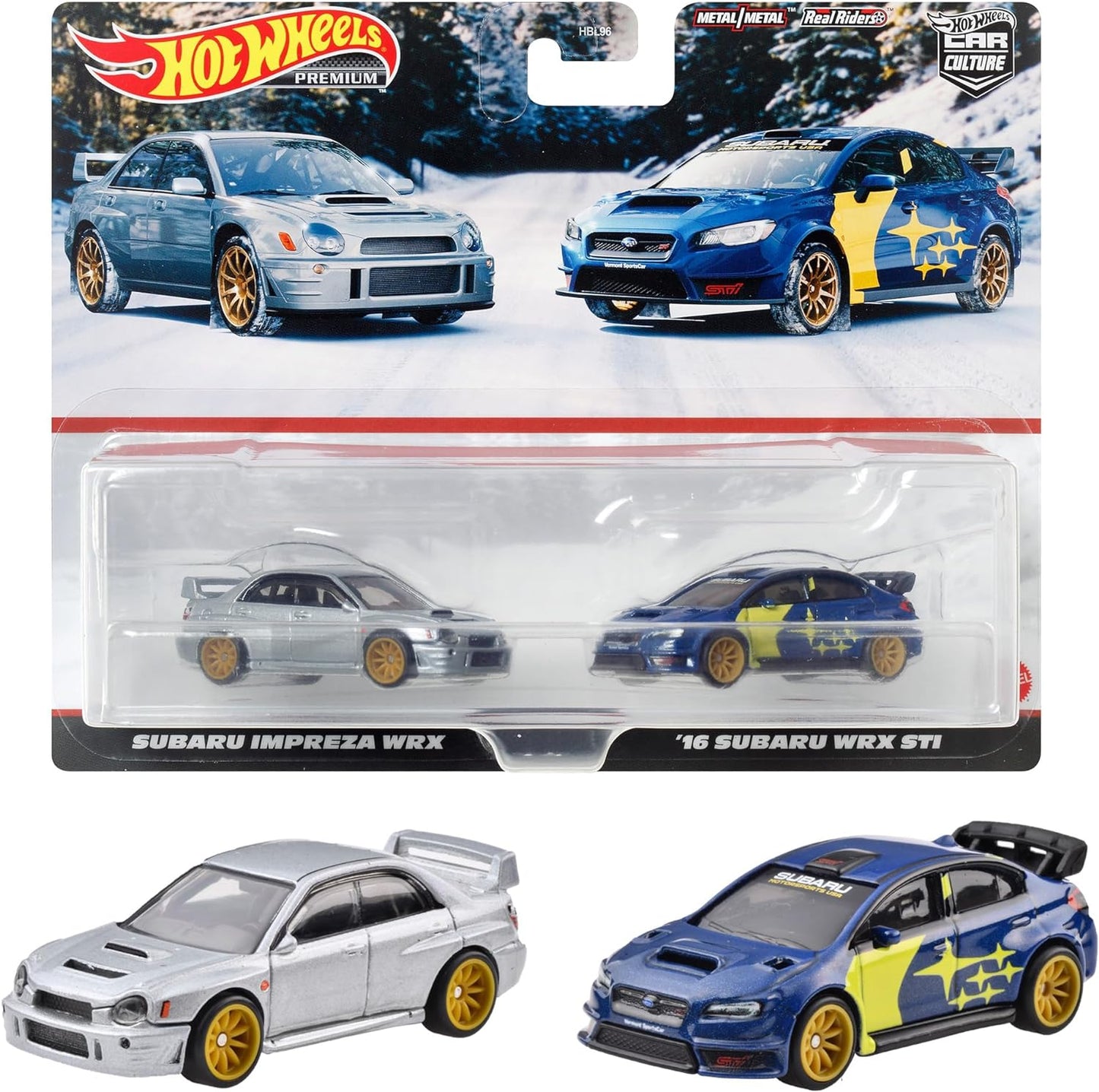 Hot Wheels Premium 2-Pack - Subaru Impreza WRX STI