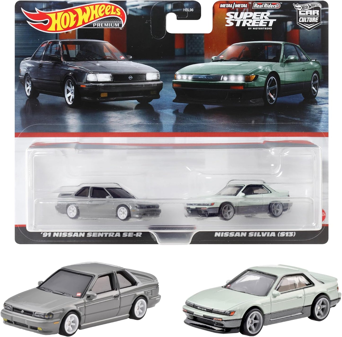 Hot Wheels Premium 2-Pack - Nissan Sentra & Silvia