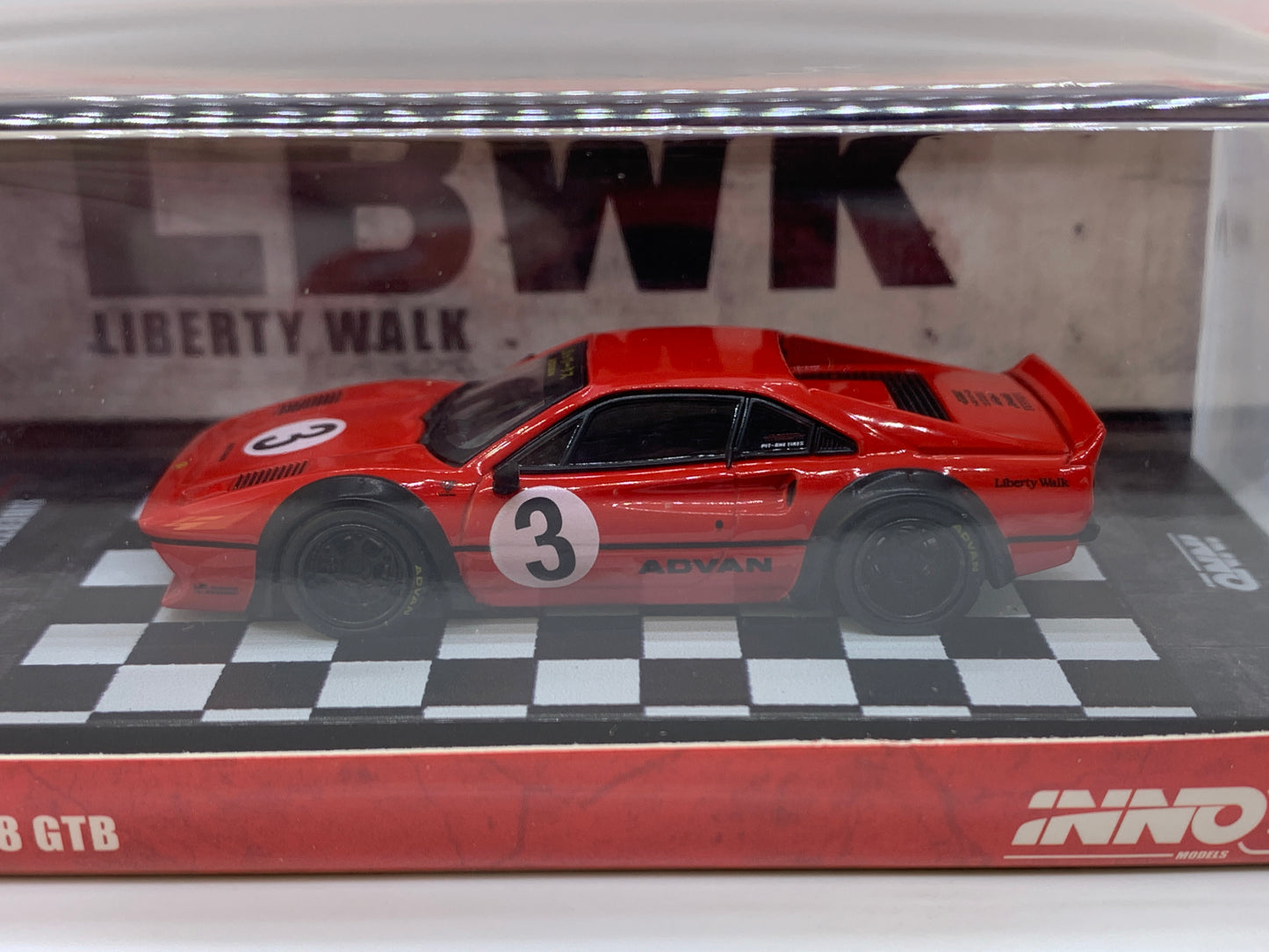 INNO64 - Ferrari 308 GTB Liberty Walk LBWK Red / Black