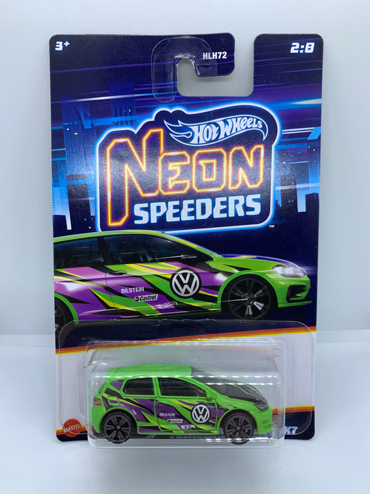 Hot Wheels Mainline - Volkswagen Golf MK7 - Neon Speeders