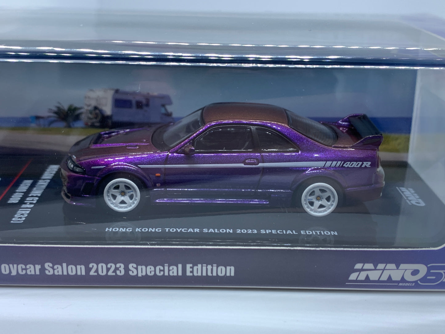 Inno64 - Nissan Skyline R33 GT-R Nismo 400R Hong Kong Toycar Salon Midnight Purple II