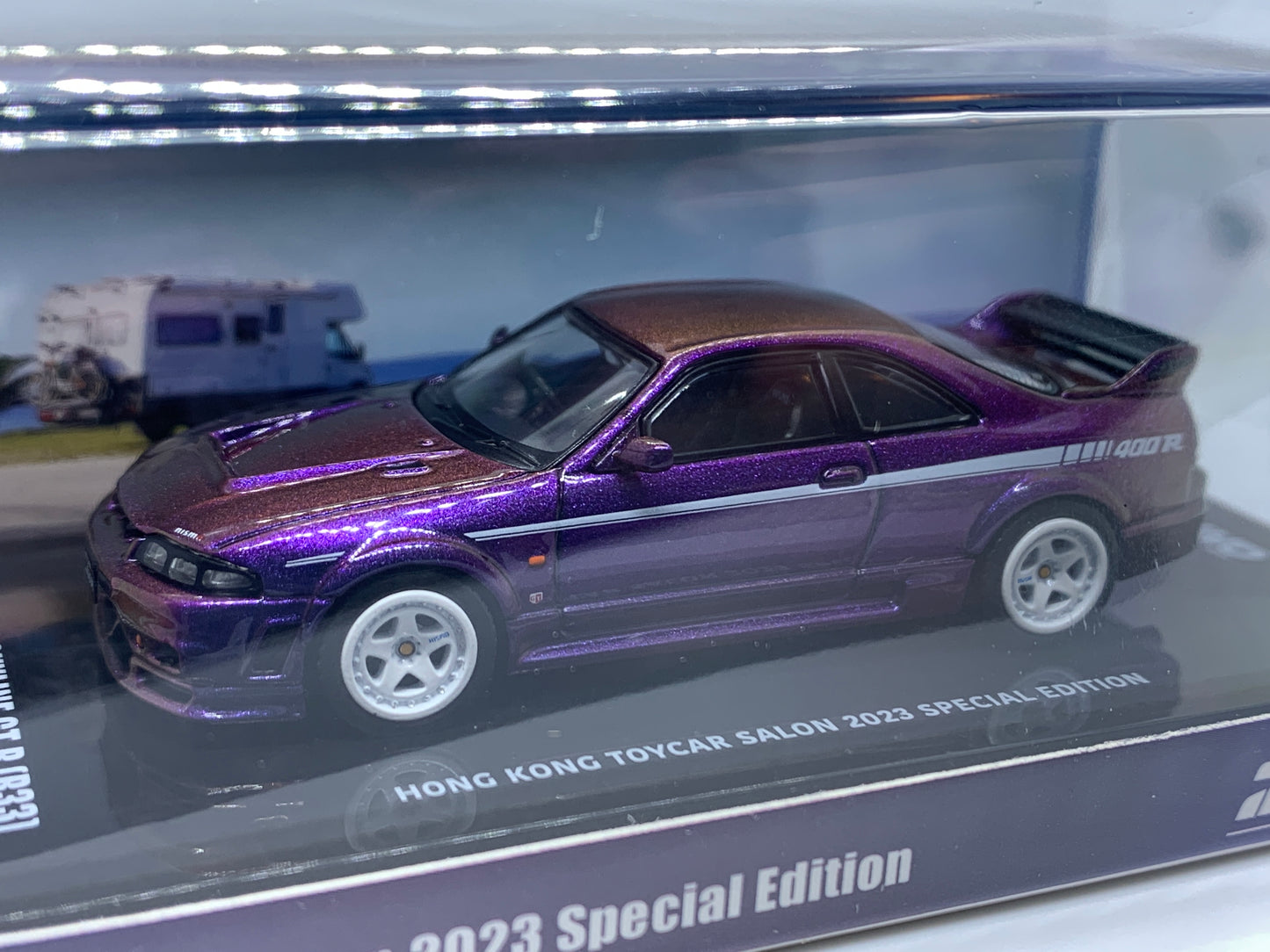 Inno64 - Nissan Skyline R33 GT-R Nismo 400R Hong Kong Toycar Salon Midnight Purple II