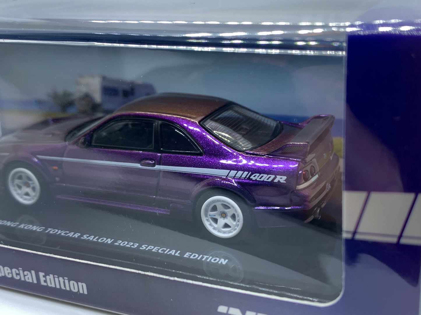 Inno64 - Nissan Skyline R33 GT-R Nismo 400R Hong Kong Toycar Salon Midnight Purple II