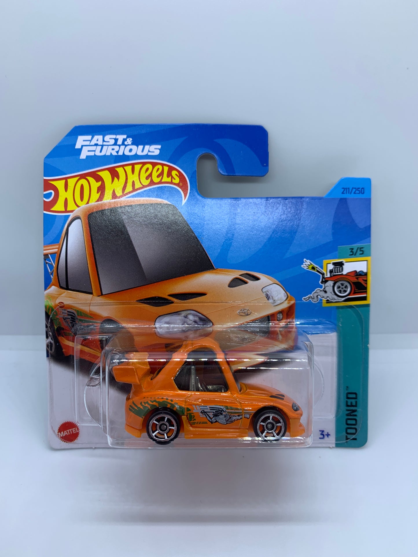 Hot Wheels - Tooned Toyota Supra Orange - Fast & Furious