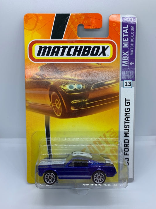 Matchbox - ‘65 Ford Mustang GT Blue (2007) - Damaged Card