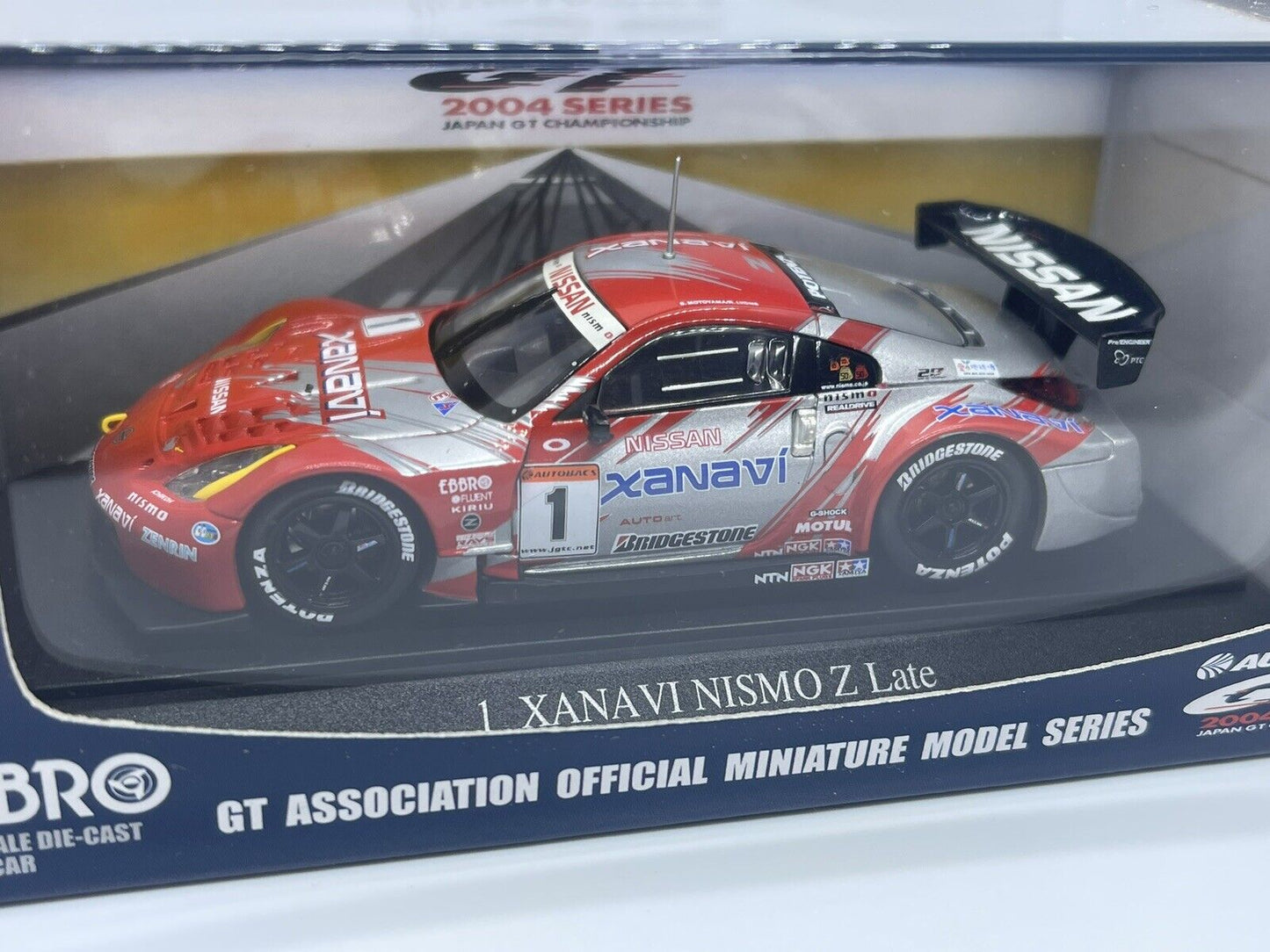 EBBRO - Nissan 350Z Fairlady Z GT500 - Super GT 2005 #1 Xanavi Late - 1:43