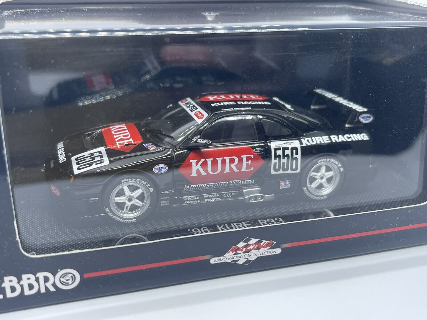 EBBRO - 1996 Nissan Skyline R33 GT-R LM Kure Racing #556 - 1:43 Scale