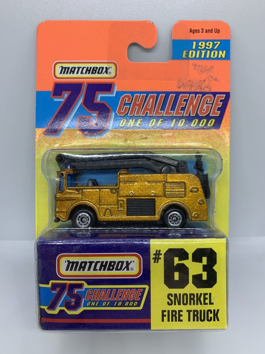 Matchbox Superfast 75 Challenge - Snorkel Fire Truck - Gold Limited 10,000