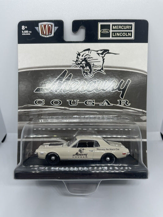 M2 Machines - 1968 ‘68 Mercury Cougar R-Code Cream - Blister Pack - Damaged