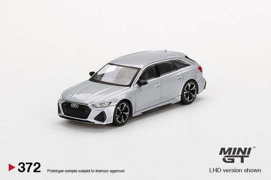 MINI GT - Audi RS 6 Avant Carbon Black Edition Florett Silver