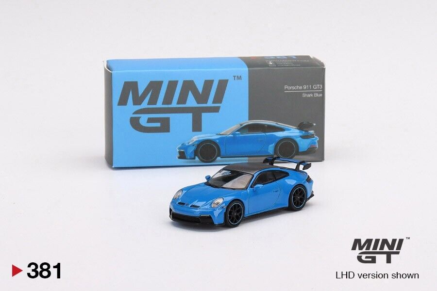 MINI GT - Porsche 911 (992) GT3 Shark Blue (RHD)