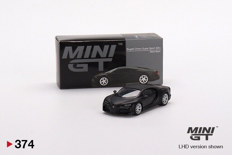 MINI GT - Bugatti Chiron Super Sport 300+ Matte Black (LHD)