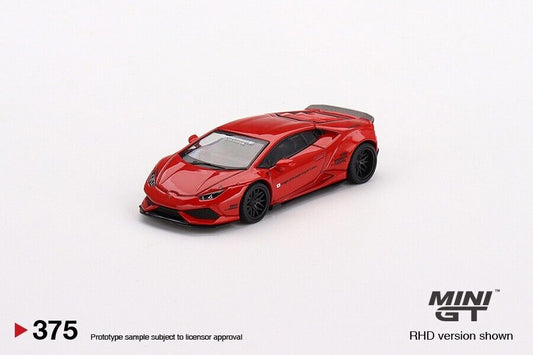 MINI GT - LB WORKS Lamborghini Huracan ver. 2 Red Liberty Walk (RHD)