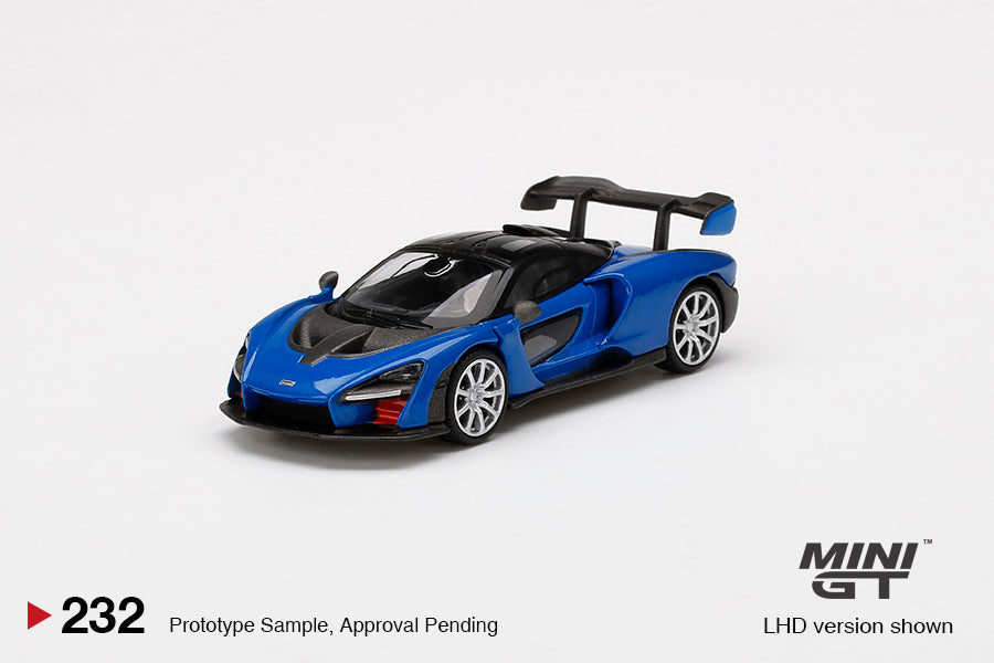 MINI GT - McLaren Senna Antares Blue (RHD)
