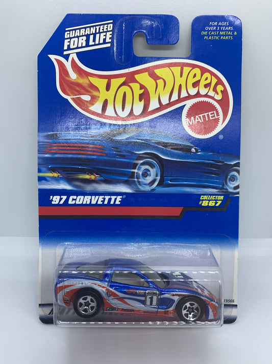 Hot Wheels Mainline - '97 Chevrolet Corvette - Damaged