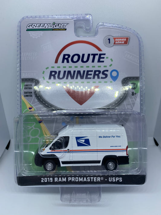 Greenlight - 2019 Dodge RAM Promaster USPS Van - Route Runners