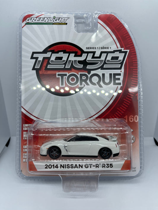 Greenlight - 2015 Nissan GT-R (R35) Matte White - Tokyo Torque